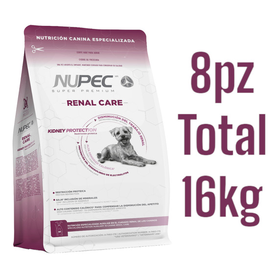 Kit De 8 Nupec Dog Renal 2kg | Kidney Protection