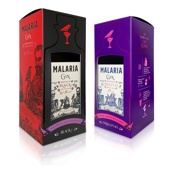 Estuches Premium Malaria Gin Original + Malaria Gin Black