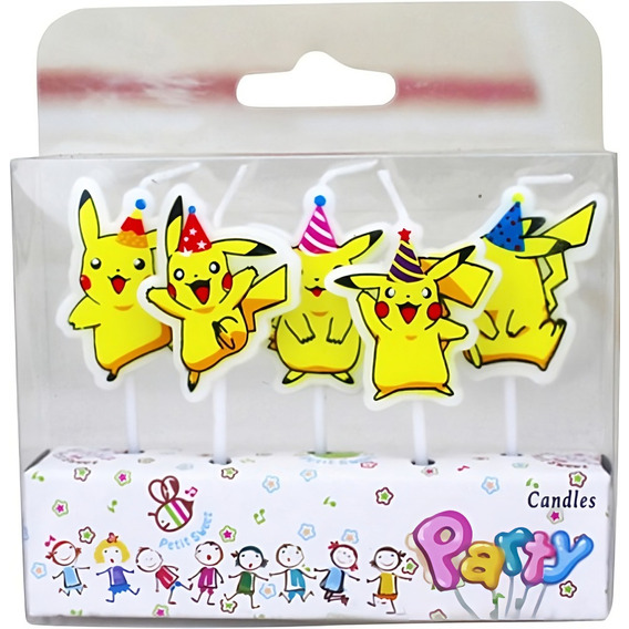 Velas Pokemon Cumpleaños Pikachu