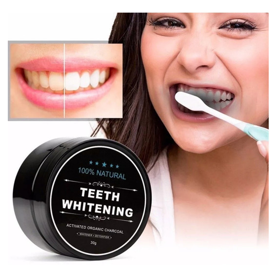 Dientes Blancos Blanqueador Dental Carbon Activado 30 Gramos