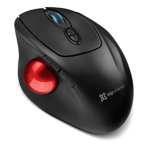 Mouse trackball inalámbrico Klip Xtreme  Ergo Ball KMW-800 negro y rojo