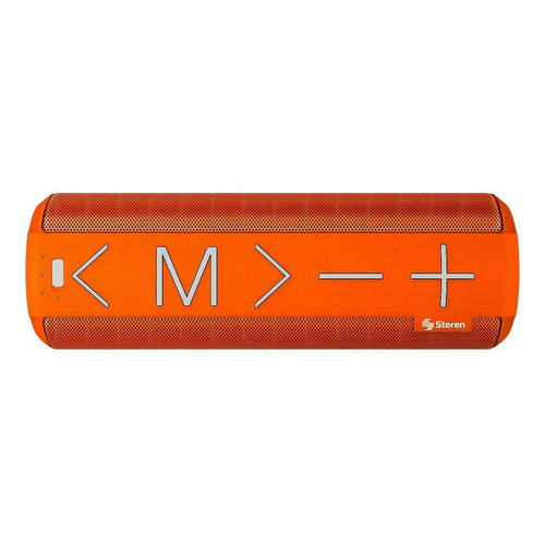 Bocina Bluetooth Mini Torre Reproductor Microsd Y Radio Fm Color Naranja