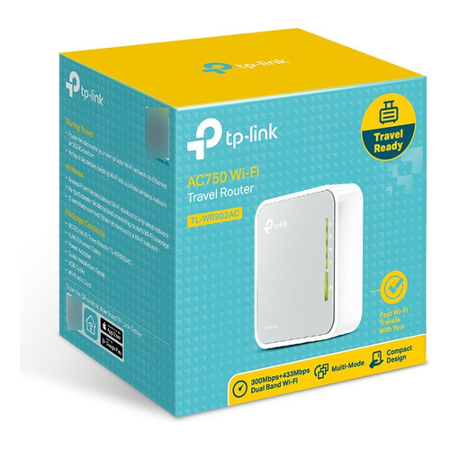 Router Wi-fi De Viaje Ac750 Tl-wr902ac Color Blanco