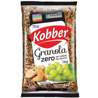Granola Zero Açúcar Kobber 2pct De 1kg=2kg Embalagem Lacrado