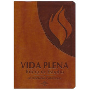 Biblia Estudio Rvr60 Vida Plena Actualizada Y Ampliada Café