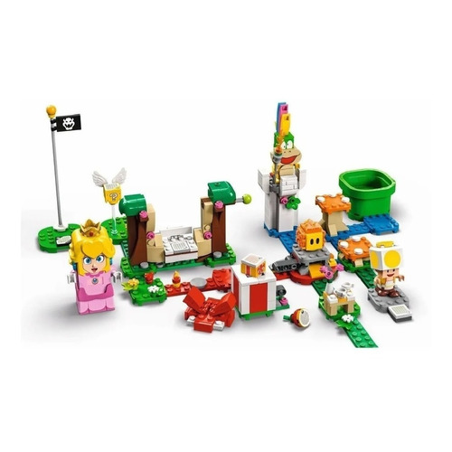 Set de construcción Lego Super Mario Pack Inicial Aventuras con Peach 354 piezas  en  caja