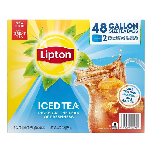 Lipton Iced Tea, Gallon Size Tea Bags (48 Ct.)