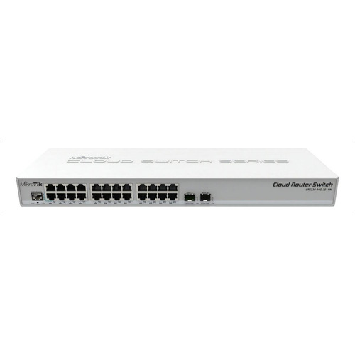 Conmutador Mikrotik Cloud Router Smart CRS326-24G-2s+RM Cor Branco