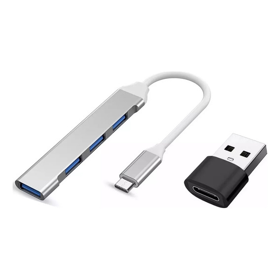 Hub Multipuerto Usb 3.0 Carcaza Aluminio 4 Puertos Adaptador