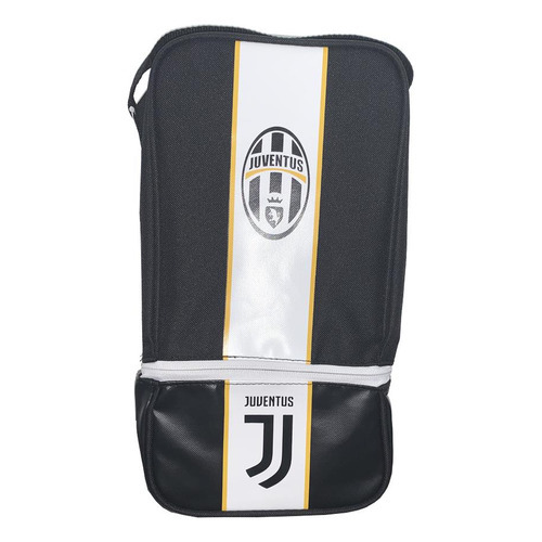 Bolso Botinero River Plate-boca Jrs-barca-juventus Licencia Color Negro