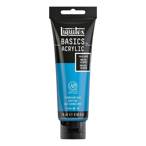 Acrílico Liquitex Basics Tubo 118ml Color 984 Azul Fluorescente