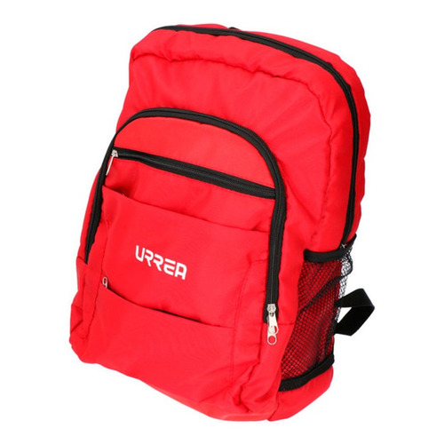 Mochila Sport Con Tirantes Acolchonados Urrea Color Rojo