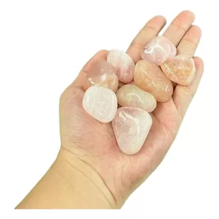 Pedra Rolada Quartzo Rosa 3 A 4 Cm Pacote 200g