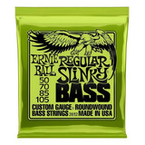 Bajo Ernie Ball De 4 Cuerdas Regular Slinky 050/105