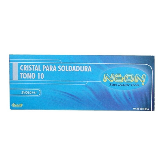 Cristal Rectangular Para Soldadura Tono 10 Neon Evol0141