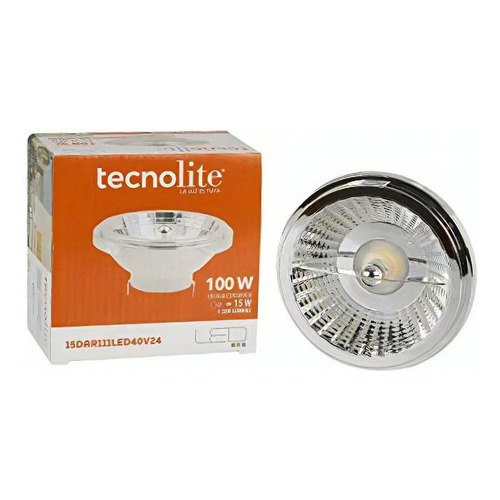 Foco Led Ar111, Atenuable, 15 W, Base G53, Luz Blanca 4 000