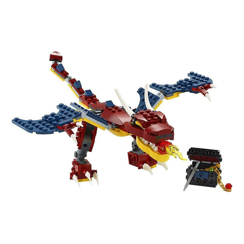 Set de construcción Lego Creator 3-in-1 Fire dragon 234 piezas  en  caja