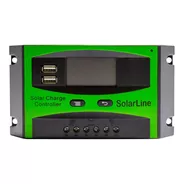 Regulador Tension De Carga Batería 12 24v P/ Panel Solar 30a