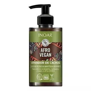 Crema De Peinar Afro Vegan Inoar Activador Cachos Rulos