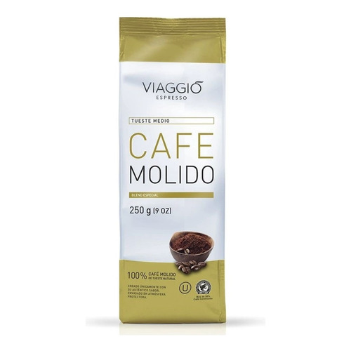 Café Molido Viaggio Tostado Medio 250gr