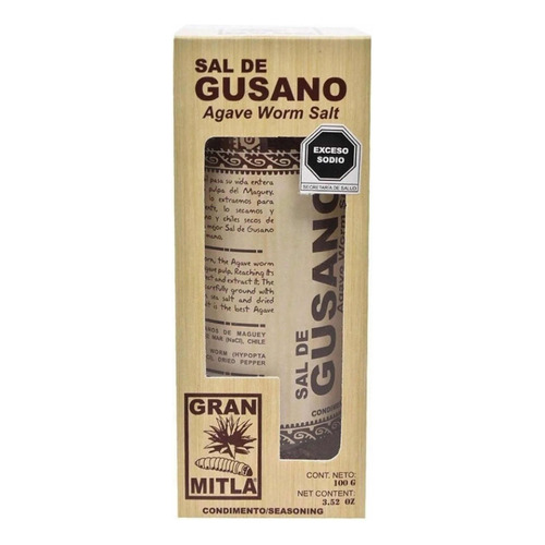 Sal De Gusano De Maguey ( 100grs ) Gourmet - Gran Mitla
