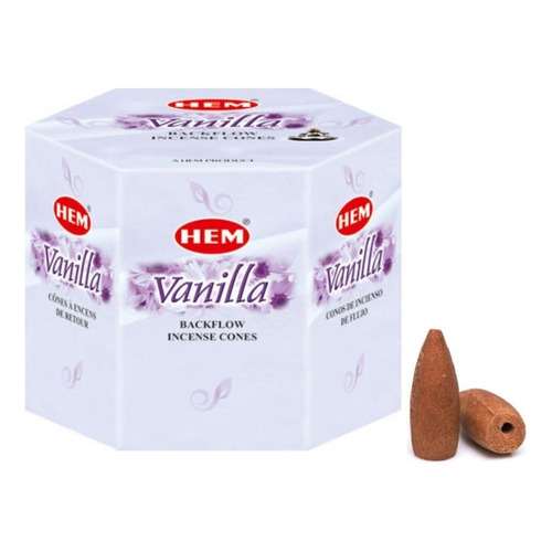 Cono Hem Reflujo Fragancia Vainilla En Caja X 40 Unidades  115g