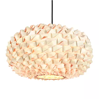 Luminária Lustre Rústico De Bambu Orgânico Casa Attract Sofisticado Rotim 42cm 9 W Cor Amarelo 110v/220v