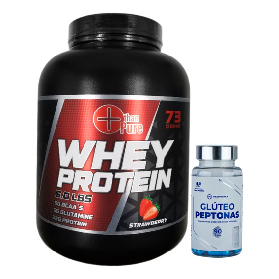 Kit Proteína Whey Varios Sabores 2kg + Glúteo Peptonas 