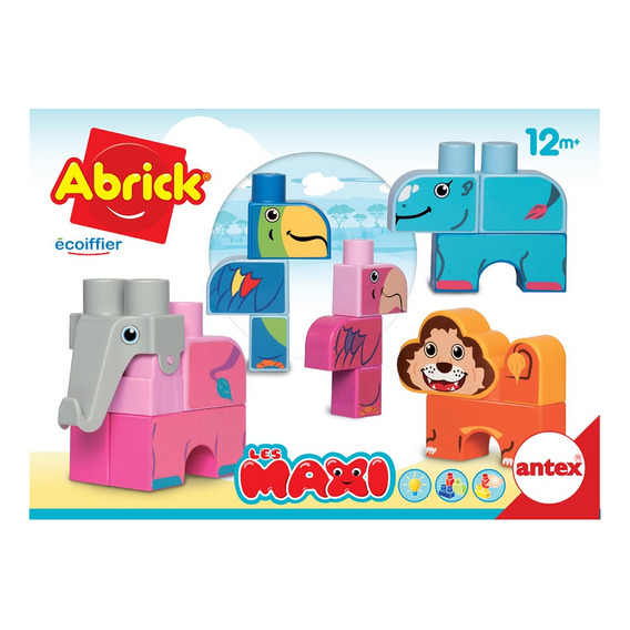 Abrick Set Maxi Animales Bloque Ladrillo Encastre 9064 Antex