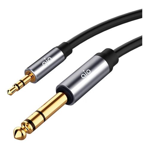 Gio Cable De Audio 3.5mm A 6.35mm Chapa Oro Hi-fi 2m