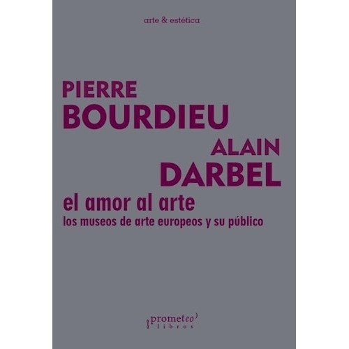 Amor Al Arte, El - Bourdieu, Darbel