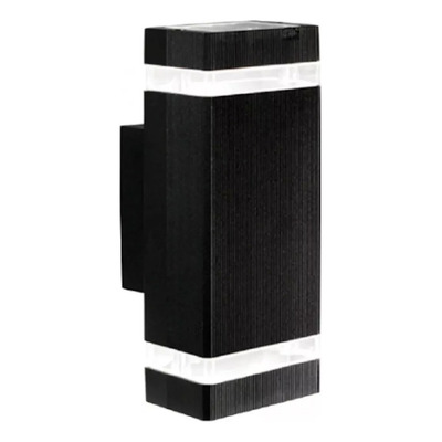 Bidireccional Aluminio Negro Exterior Frentes Gu10 Calidad 