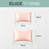 Funda Almohada Satin Saten Tipo Seda Set X2 Unids 100 O 76cm 100x50 Rosado Geométrico