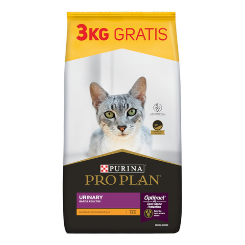 Pro Plan OptiTract Urinary alimento para gato adulto sabor pollo y arroz en bolsa de 18kg