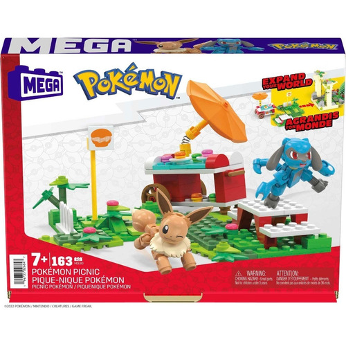 Juguete Construcción Mega Construx Pokémon Picnic Pokélitos Cantidad de piezas 163