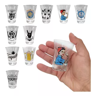 Vaso Tequilero Vidrio Licor Shot Chupitos Argentinos