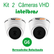 Kit 2 Cameras Dome Vhd 1120d  3.6mm - Intelbras Infra 20 Mts