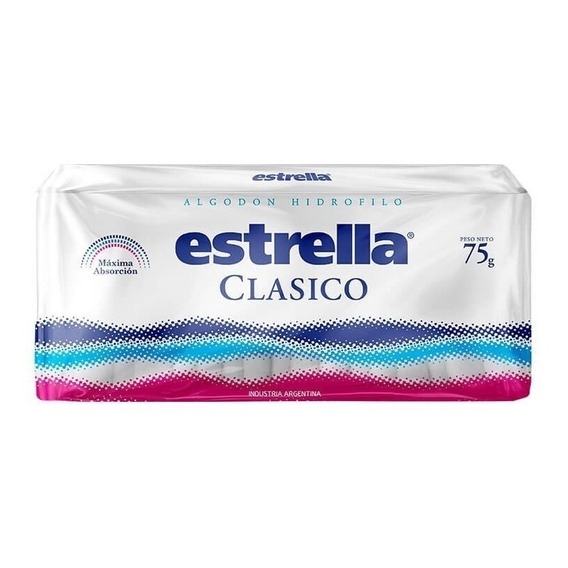 Algodon Estrella Clasico 10 Packs X 75grs