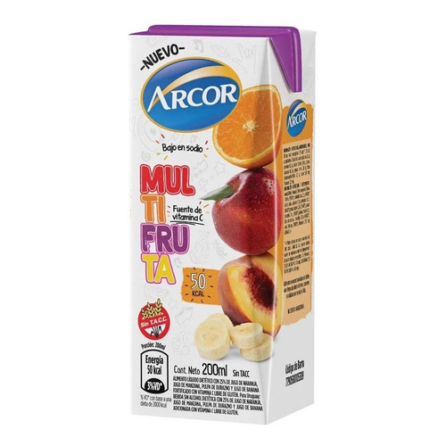Jugo Arcor 200ml Pack X 24un - Cioccolato Tienda De Dulces