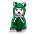 Hooded twolegged hoodie green frog