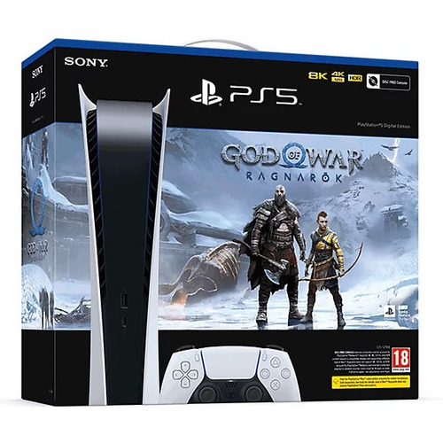 Sony PlayStation 5 Digital 825GB God of War Ragnarok Bundle  color blanco y negro 2022