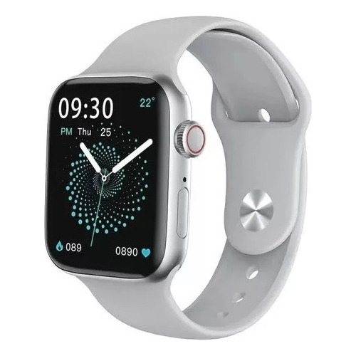 Reloj Inteligente Smartwatch Hw22 Pro Bluetooth Android Ios Color de la caja Blanco Color de la malla Blanco Color del bisel Blanco plateado Diseño de la malla Silicona