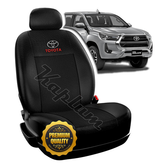 Funda Asiento Simil Cuero Toyota Hilux Cab. Simp. Desde 2015