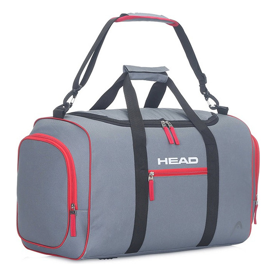 Bolso Head Deportivo Mediano Viaje Entrenamiento Urbano Gym Color Gris