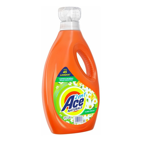 Detergente Ace Liquido 2 En 1 Flores Frescas 1.8 L