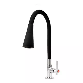 Torneira De Cozinha Monocomando Granville Metais C80 Mesada Preto