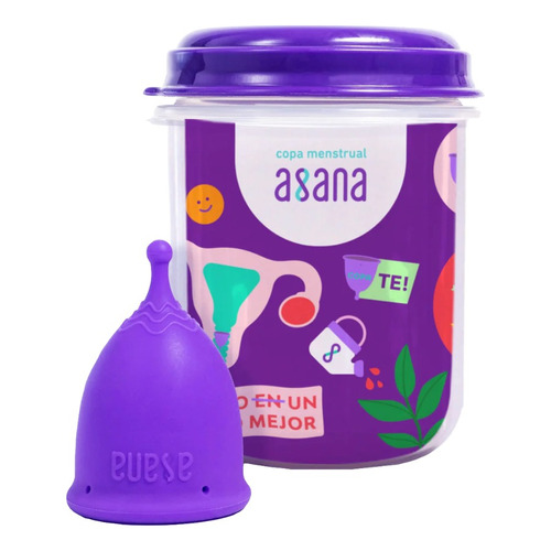 Copita Menstrual Asana Vaso Esterilizador Copa Reutilizable Color Talle Standard
