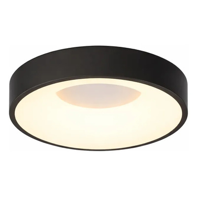 Plafon Led Halo Negro 30cm Diseño Moderno Cct Lda83032-n Negro