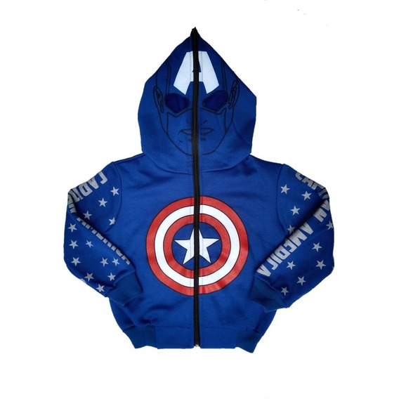 Buso,chaqueta,hoodie Superheroes Capitan America Marvel Niño
