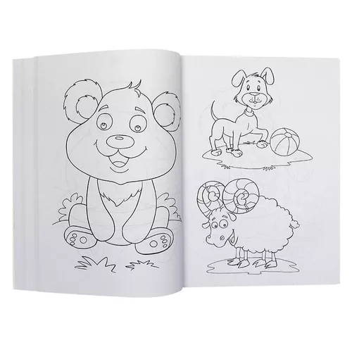 Livro Infantil Com 365 Desenhos Para Colorir Capa C/ Glitter